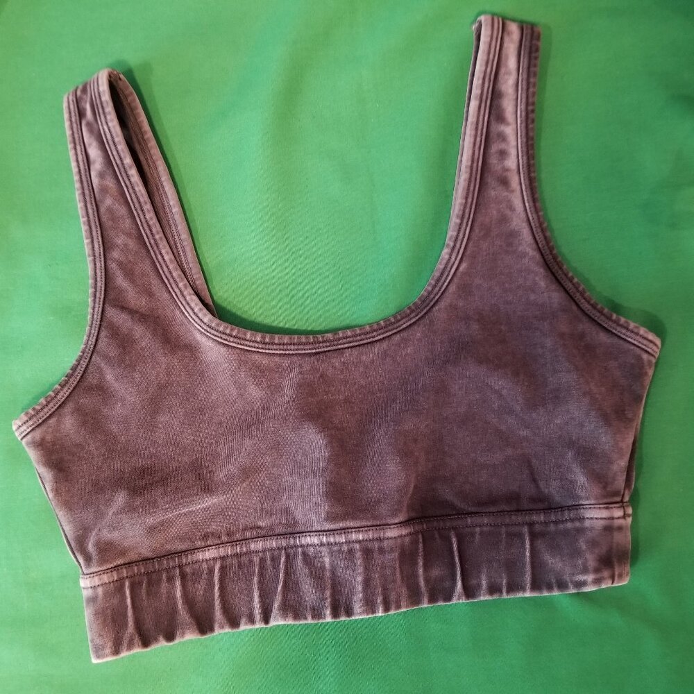 Offline by Aerie Black Stone‎ Wash OG Recharge Least Support Sports Bra XS NWOT